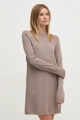 Calvin Klein Jeans: Бежевое платье 