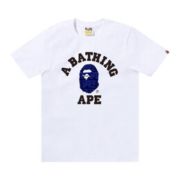 A BATHING APE: Белая футболка 