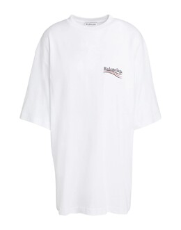 Balenciaga: Белая футболка 