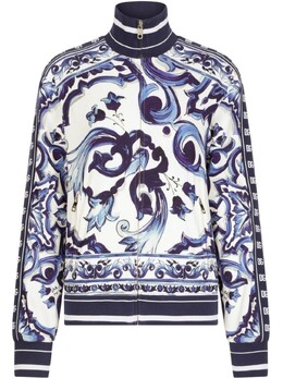 Dolce & Gabbana: Толстовка  Majolica на молнии