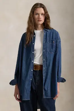 Polo Ralph Lauren: Джинсовая рубашка 