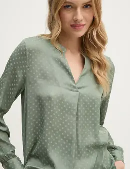 United Colors Of Benetton: Зелёная блуза 