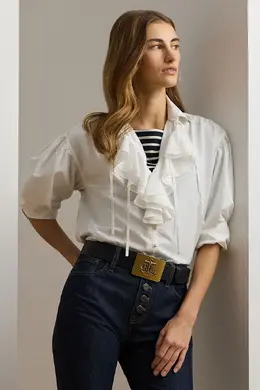 Lauren Ralph Lauren: Хлопковая рубашка 