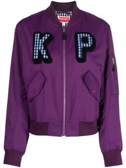 Kenzo: Фиолетовая куртка 