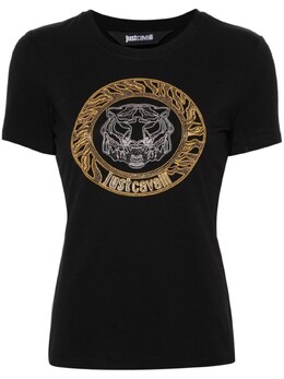 Just Cavalli: Футболка со стразами 