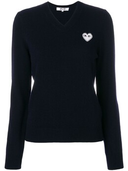 Comme Des Garçons Play: Топ с v-образным вырезом 