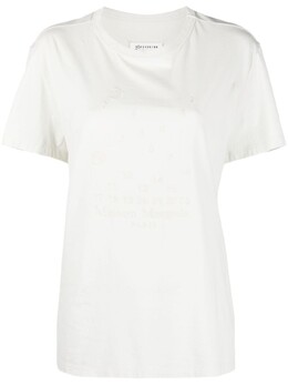 Maison Margiela: Футболка  Numbers с вышивкой