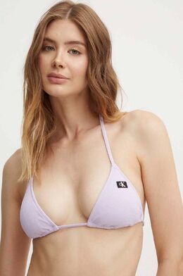 Calvin Klein: Фиолетовый купальник 