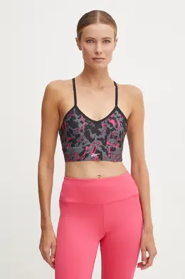 Reebok: Чёрный бюстгальтер 