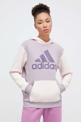 Adidas: Фиолетовая толстовка 