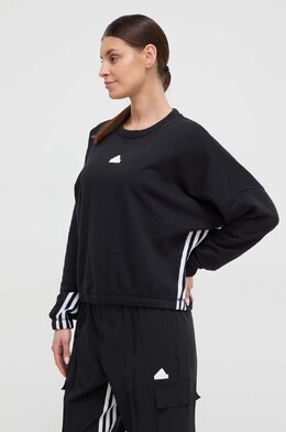 Adidas: Чёрная толстовка 