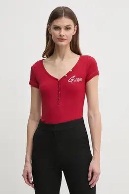 GUESS: Красная футболка 