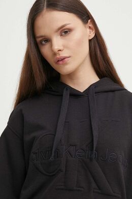 Calvin Klein Jeans: Чёрная толстовка 