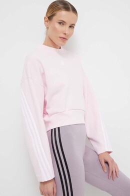 Adidas: Розовая толстовка 
