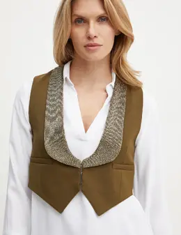 Weekend Max Mara: Зелёный жилет 