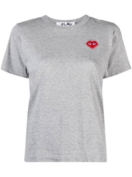Comme Des Garçons Play: Серая футболка 