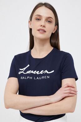 Lauren Ralph Lauren: Тёмная футболка 