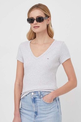 Tommy Jeans: Серая футболка 