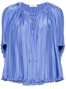 Lanvin: Фиолетовая блуза 