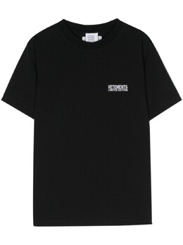 Vetements: Чёрная футболка 