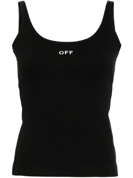 Off-White: Чёрный топ 