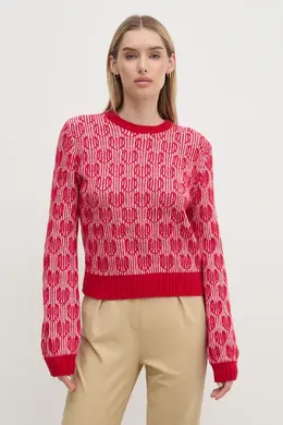 United Colors Of Benetton: Красный свитер 