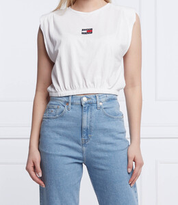 Tommy Jeans: Белая футболка 