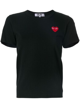 Comme Des Garçons Play: Чёрная футболка 