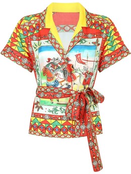 Dolce & Gabbana: Рубашка  Carretto с поясом