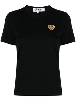 Comme Des Garçons Play: Футболка с вышивкой 