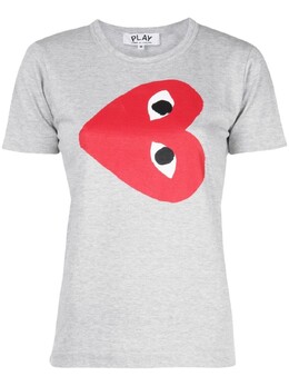 Comme Des Garçons Play: Серая футболка 
