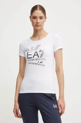 EA7 Emporio Armani: Белая футболка 