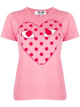 Comme Des Garçons Play: Футболка с принтом 