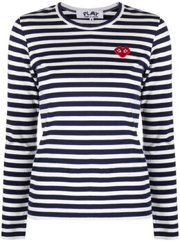 Comme Des Garçons Play: Футболка в полоску 