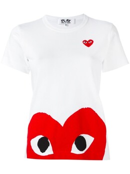 Comme Des Garçons Play: Футболка с принтом 