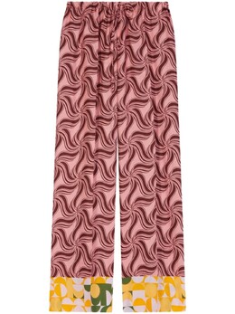 Dries Van Noten: Брюки с принтом 
