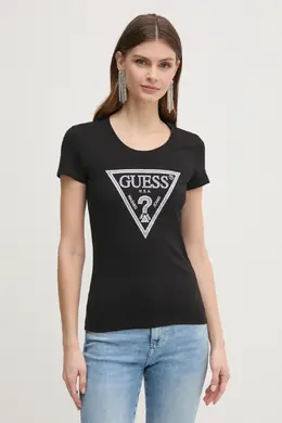 GUESS: Чёрная футболка 