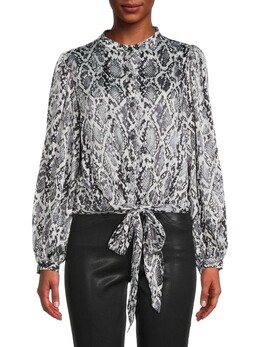 Donna Karan: Блуза с принтом 