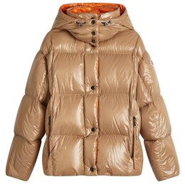 Moncler: Коричневая куртка 