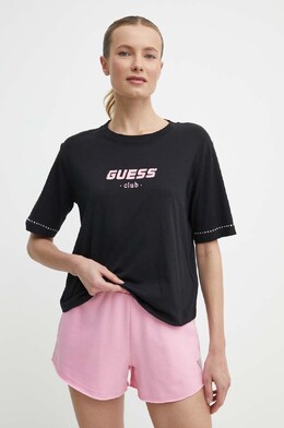 GUESS: Хлопковая футболка 
