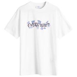 Off-White: Футболка  Bookish с цветочным принтом