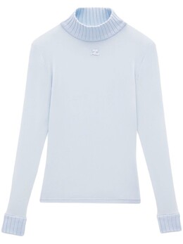Courreges: Синий топ 
