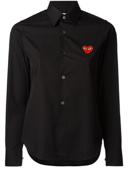 Comme Des Garçons Play: Рубашка с вышивкой 