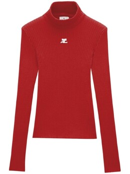 Courreges: Красный топ 