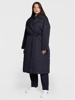 Tommy Hilfiger: Пуховик  Curve свободного кроя