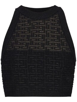 Balmain: Чёрный топ 