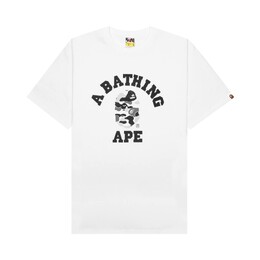 A BATHING APE: Белая футболка 