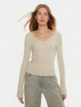 Calvin Klein Jeans: Бежевая блуза 