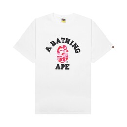 A BATHING APE: Белая футболка 