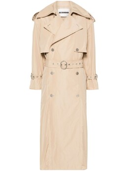 Jil Sander: Плащ с поясом 